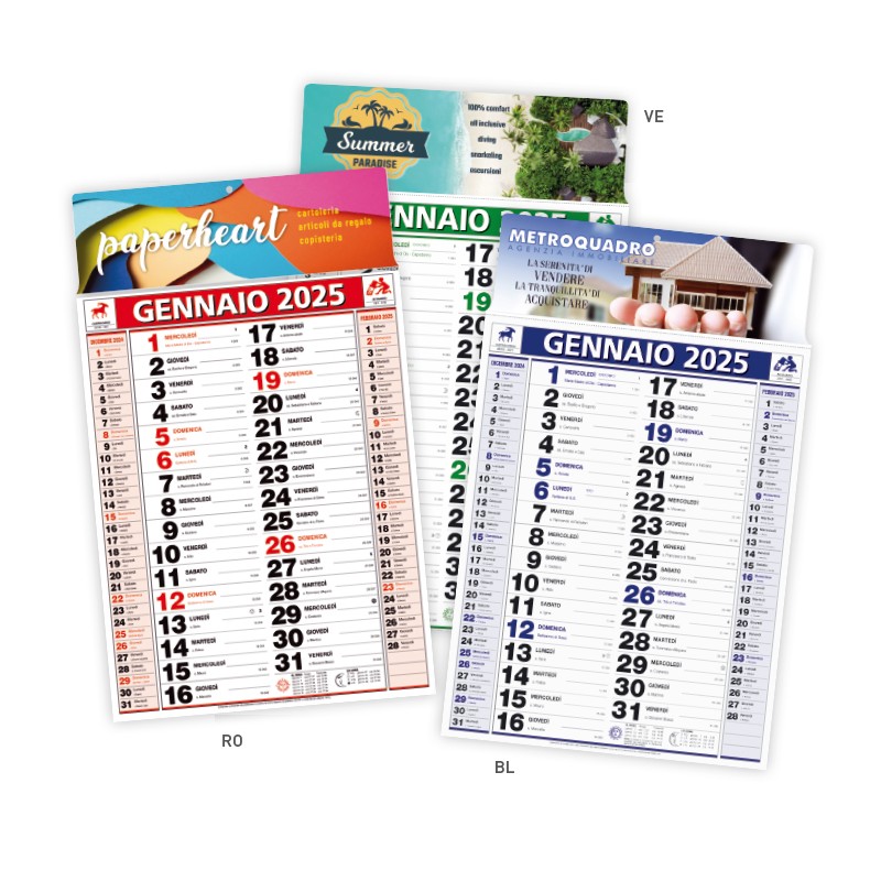 Calendario 2025 Olandese Classico Shardana Gadget